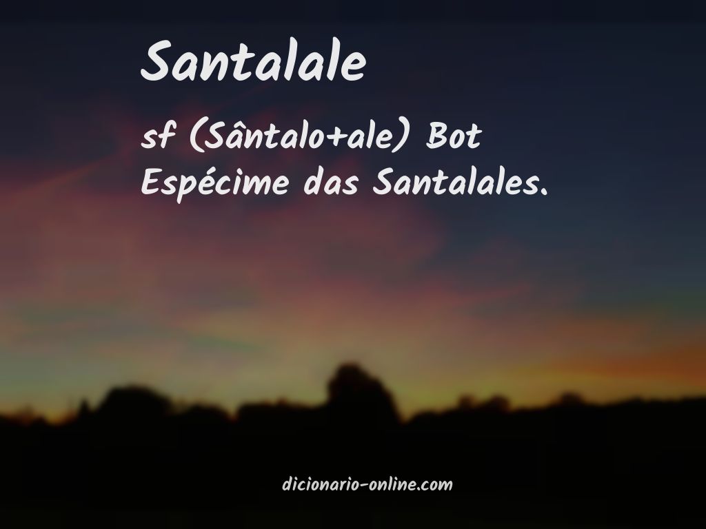 Significado de santalale