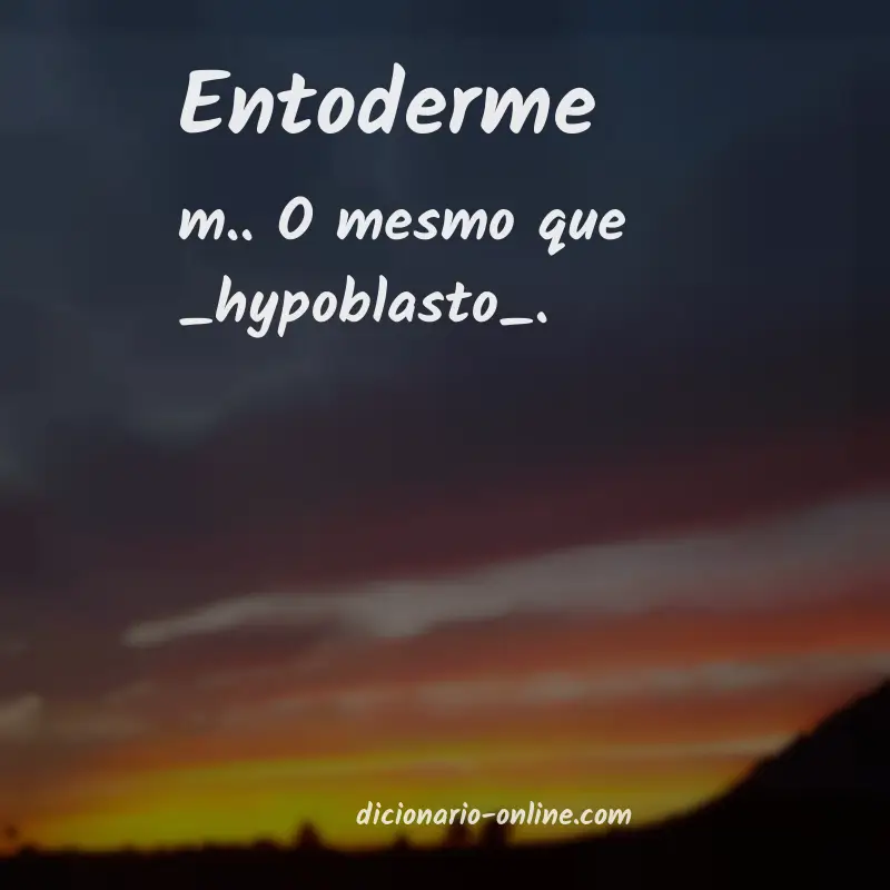 Significado de entoderme