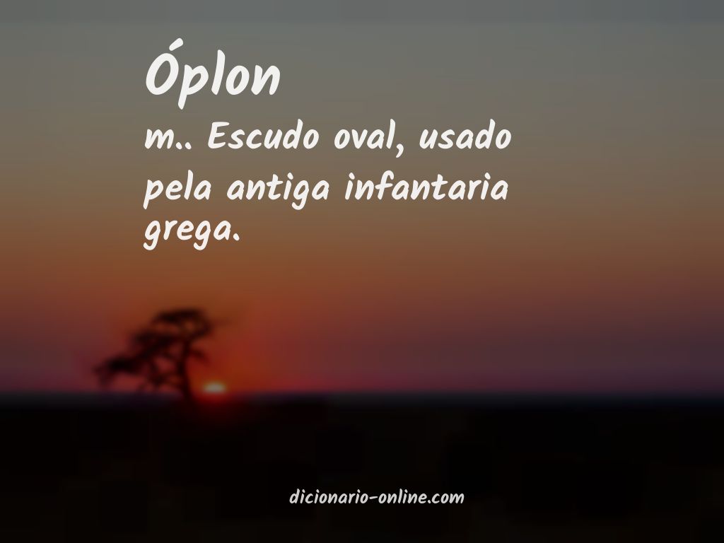 Significado de óplon