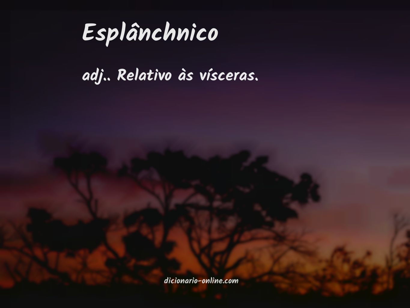 Significado de esplânchnico