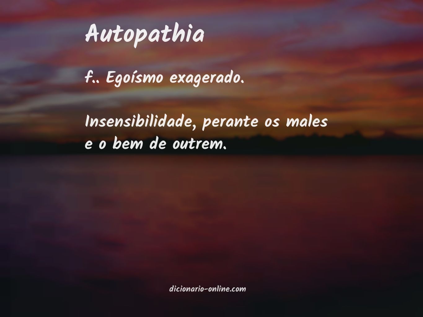 Significado de autopathia