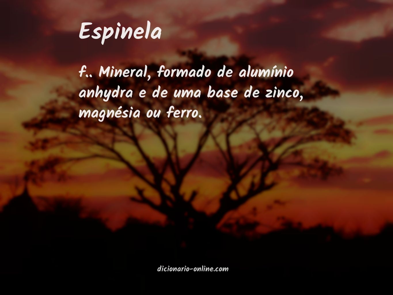 Significado de espinela