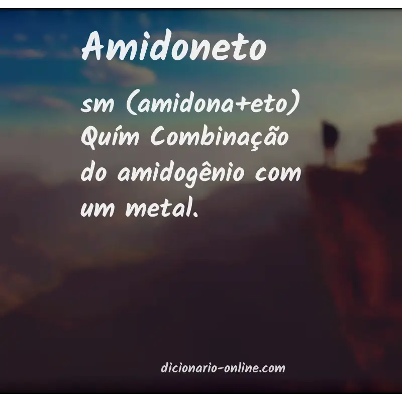 Significado de amidoneto