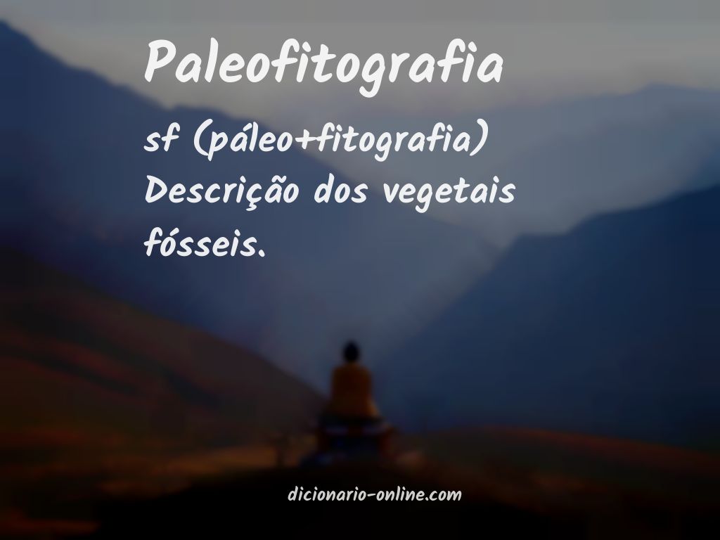 Significado de paleofitografia