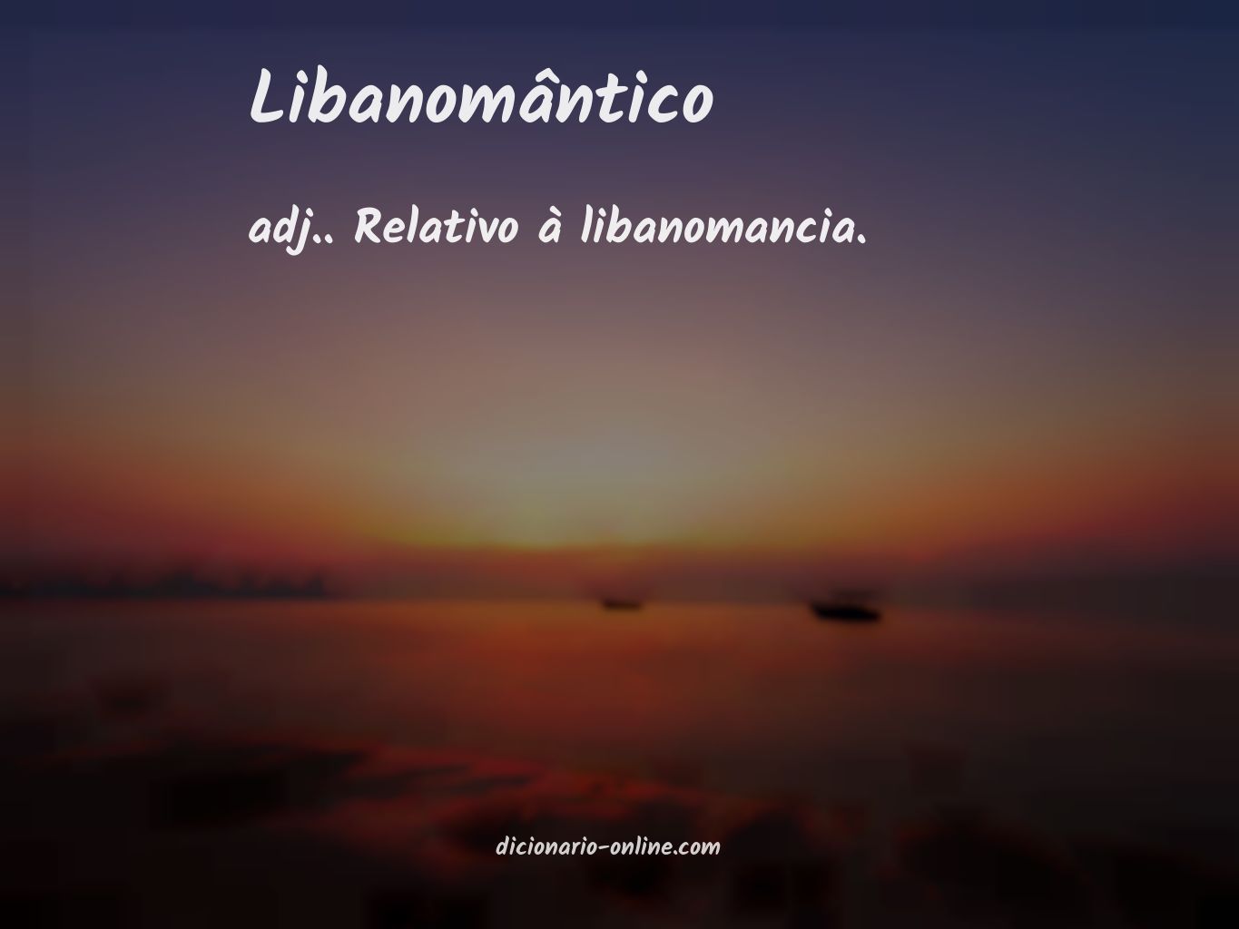 Significado de libanomântico