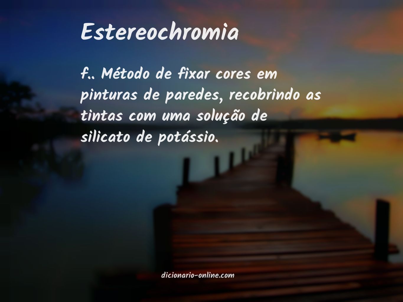 Significado de estereochromia