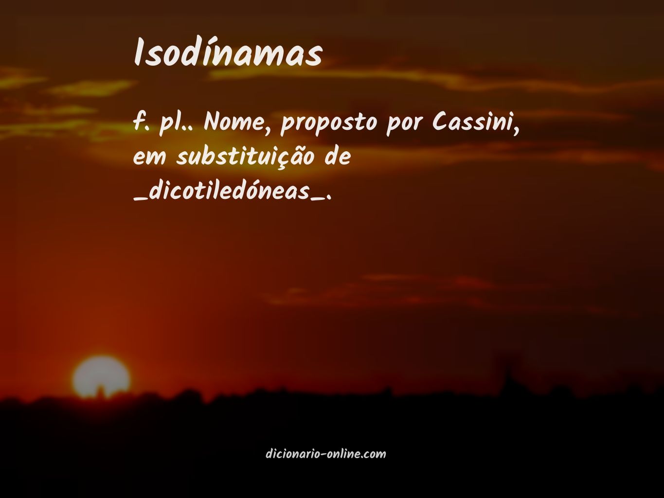 Significado de isodínamas