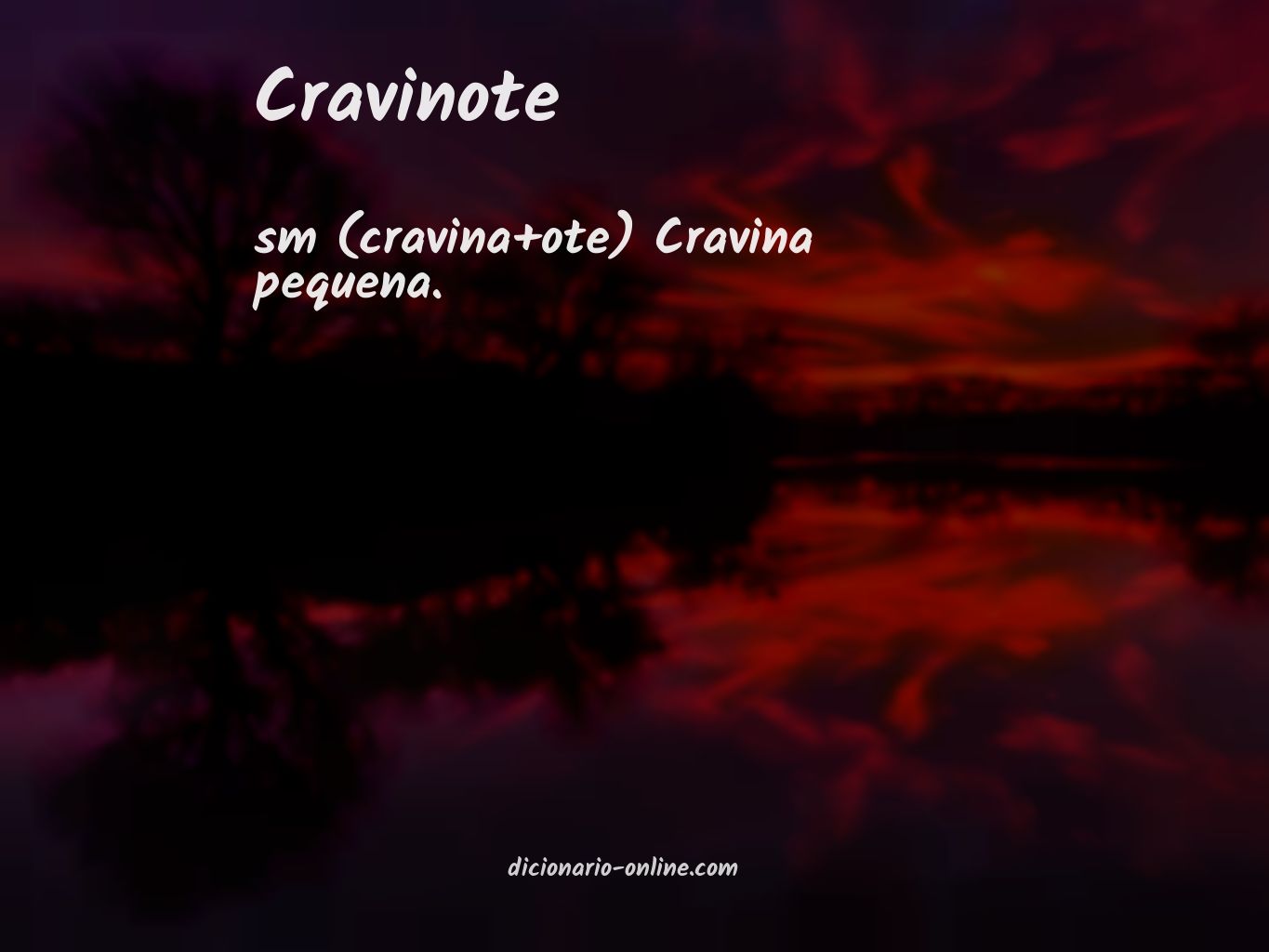 Significado de cravinote