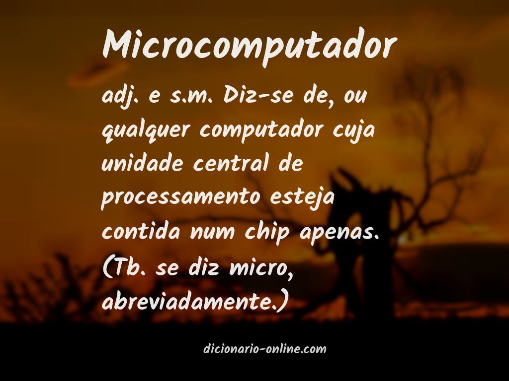 Significado de microcomputador