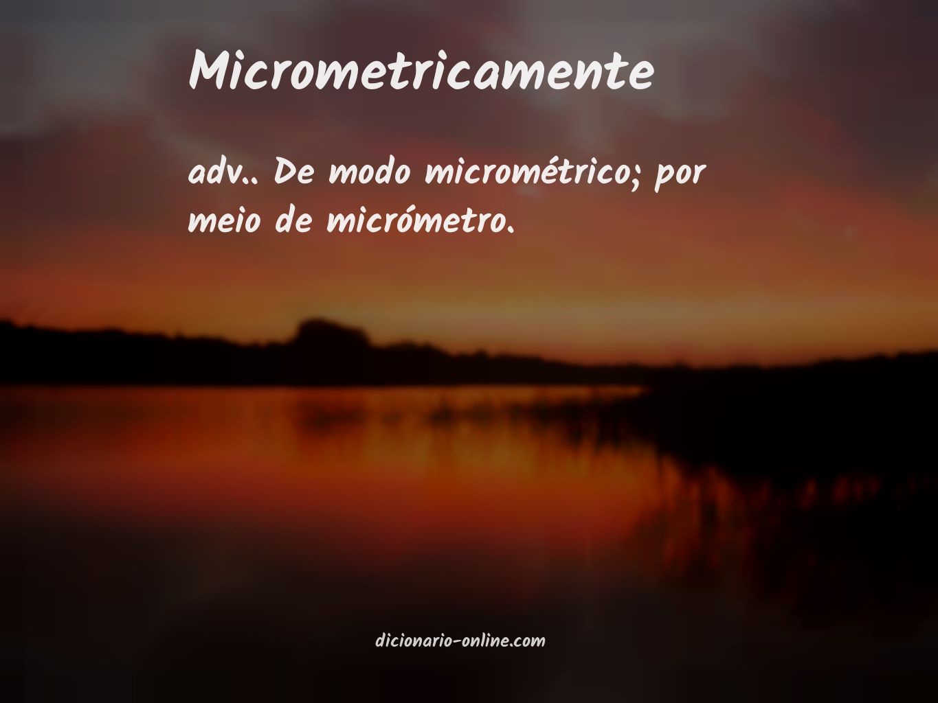 Significado de micrometricamente