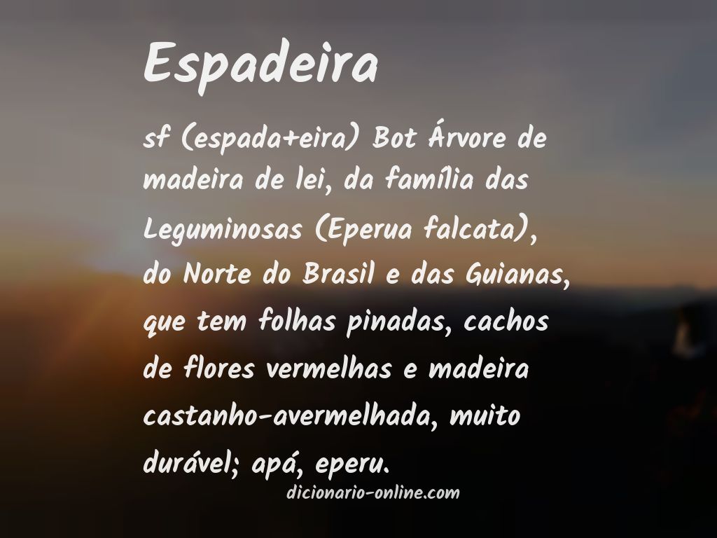 Significado de espadeira