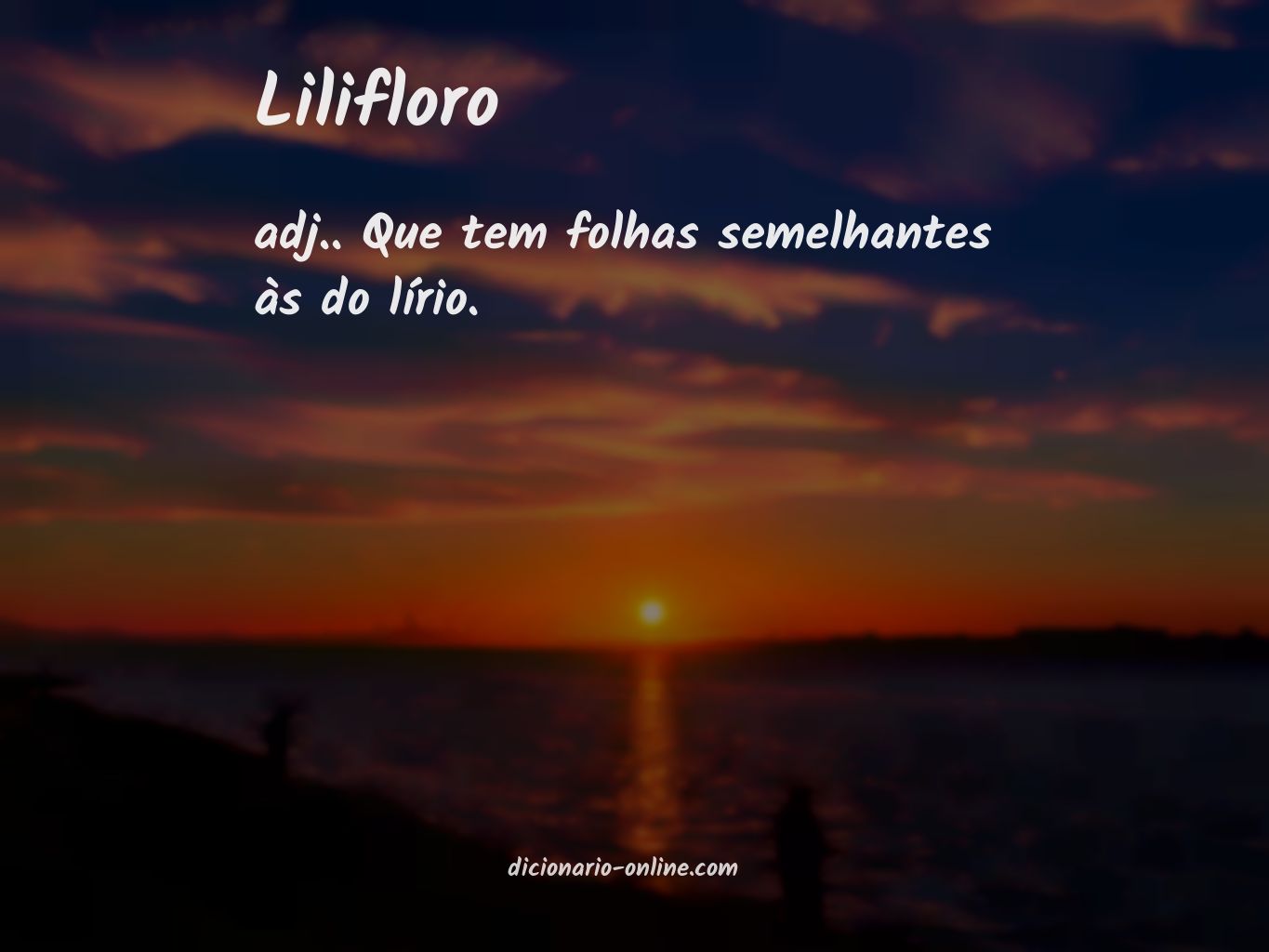 Significado de lilifloro