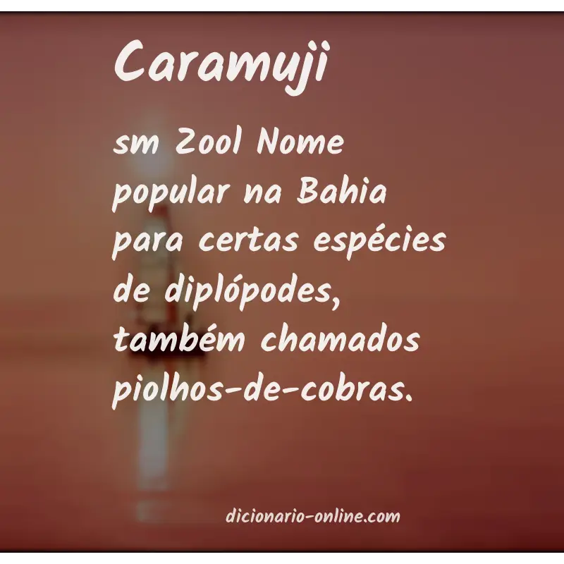 Significado de caramuji