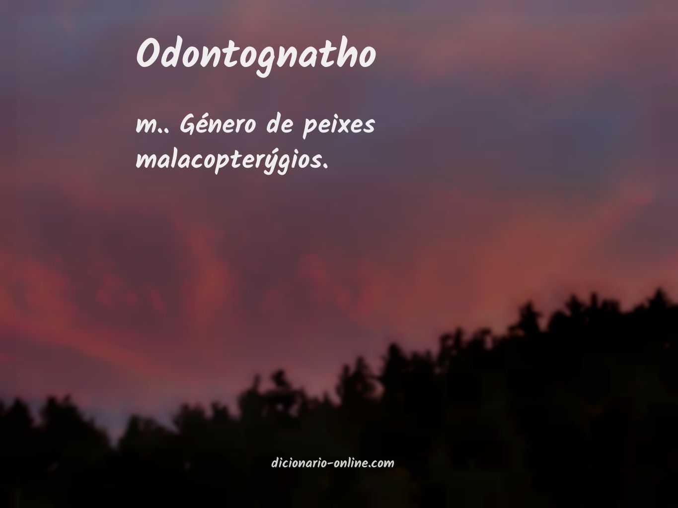 Significado de odontognatho