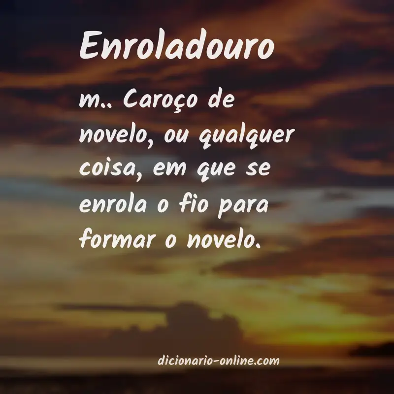 Significado de enroladouro