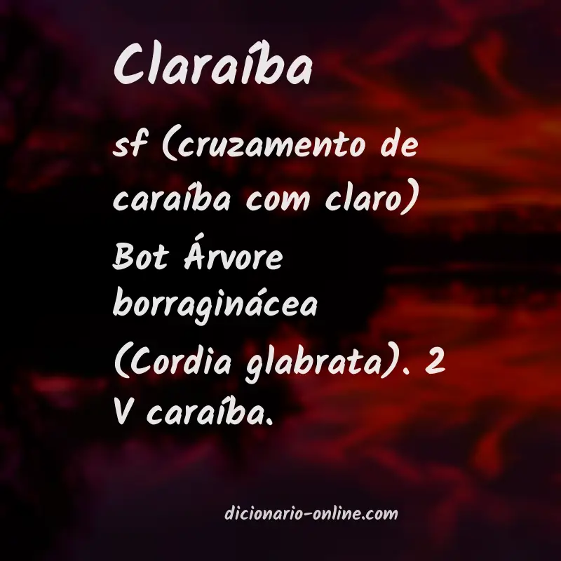 Significado de claraíba
