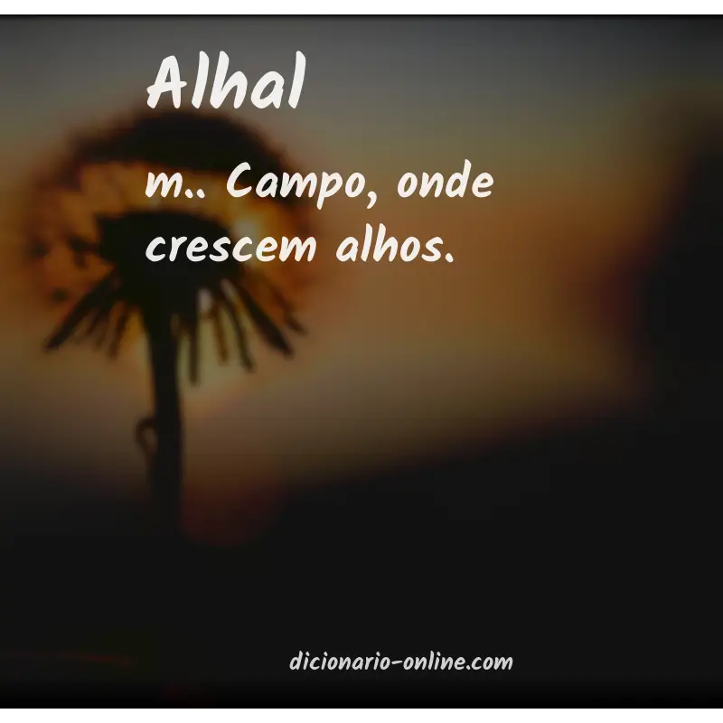 Significado de alhal