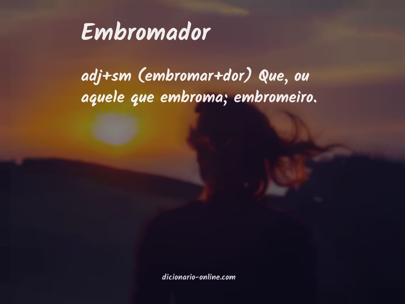 Significado de embromador