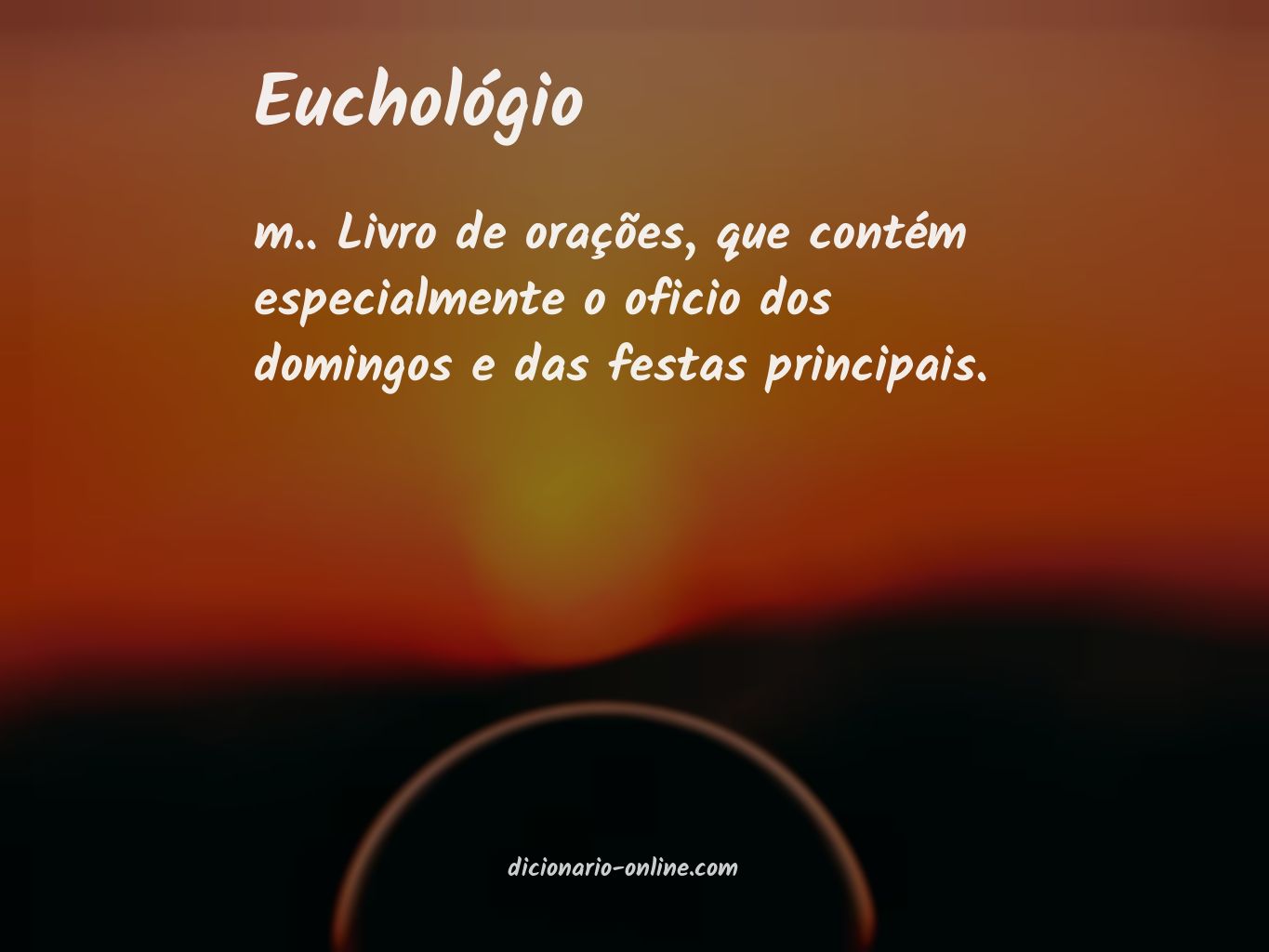 Significado de euchológio