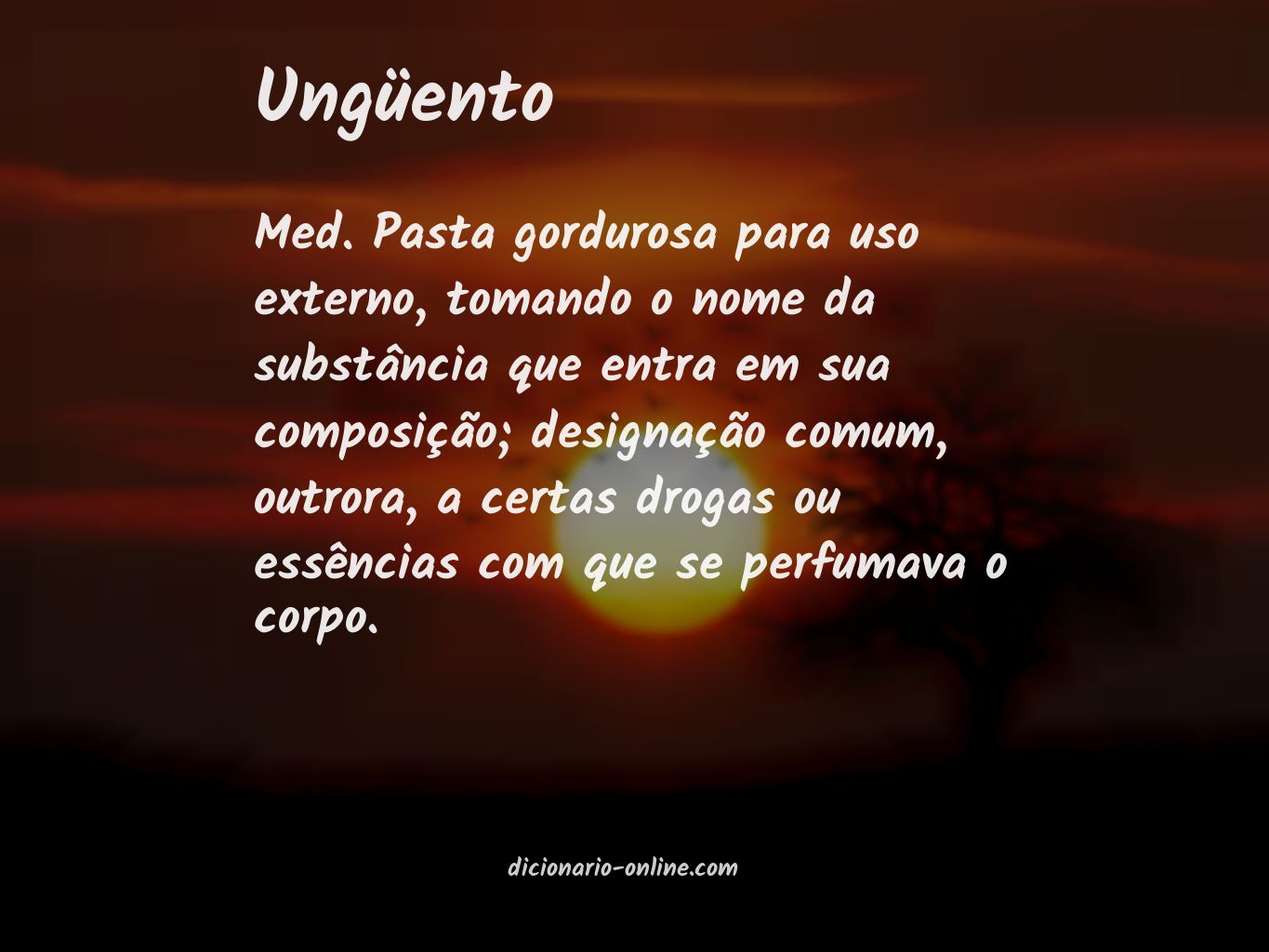 Significado de ungüento