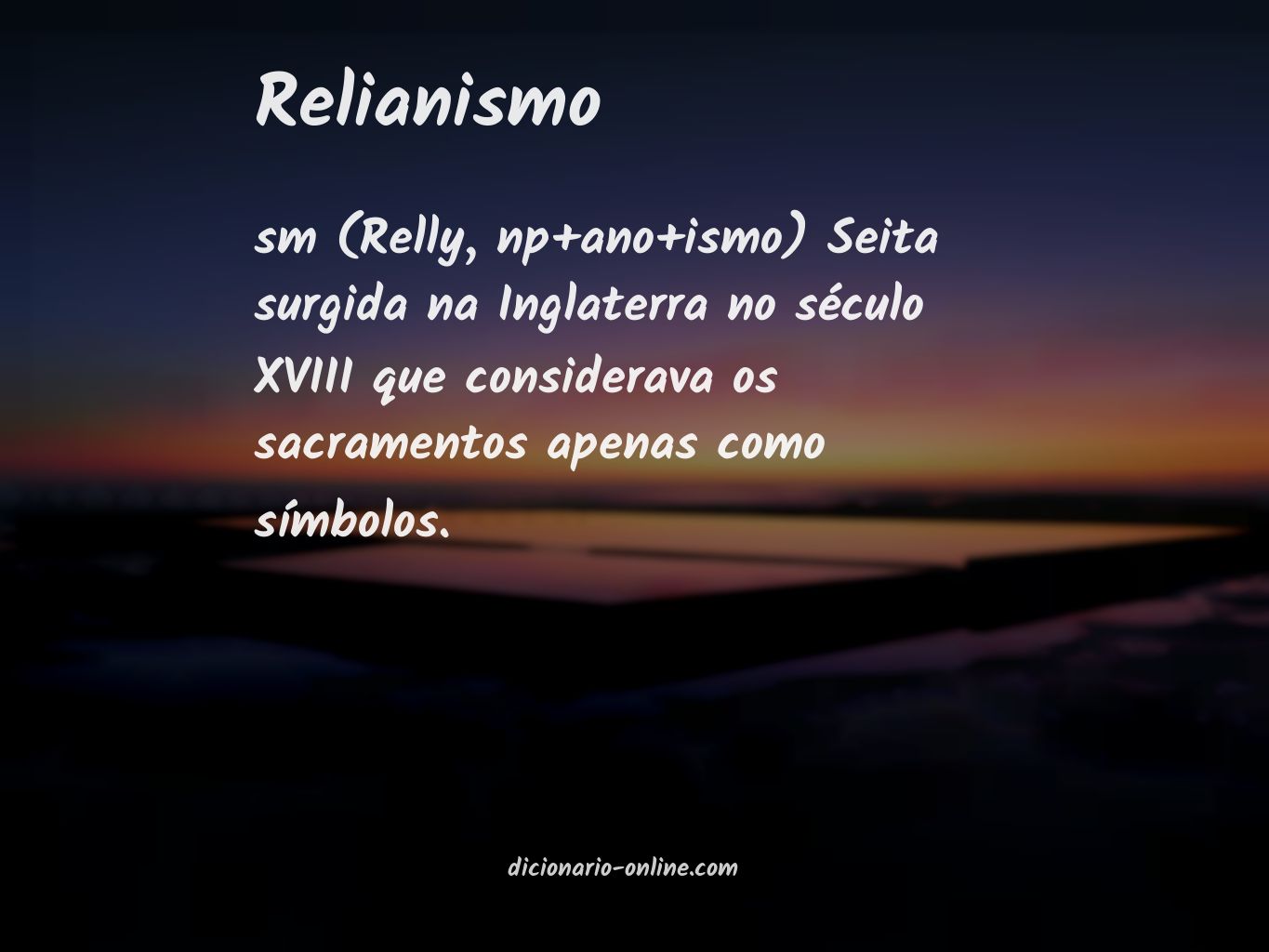 Significado de relianismo