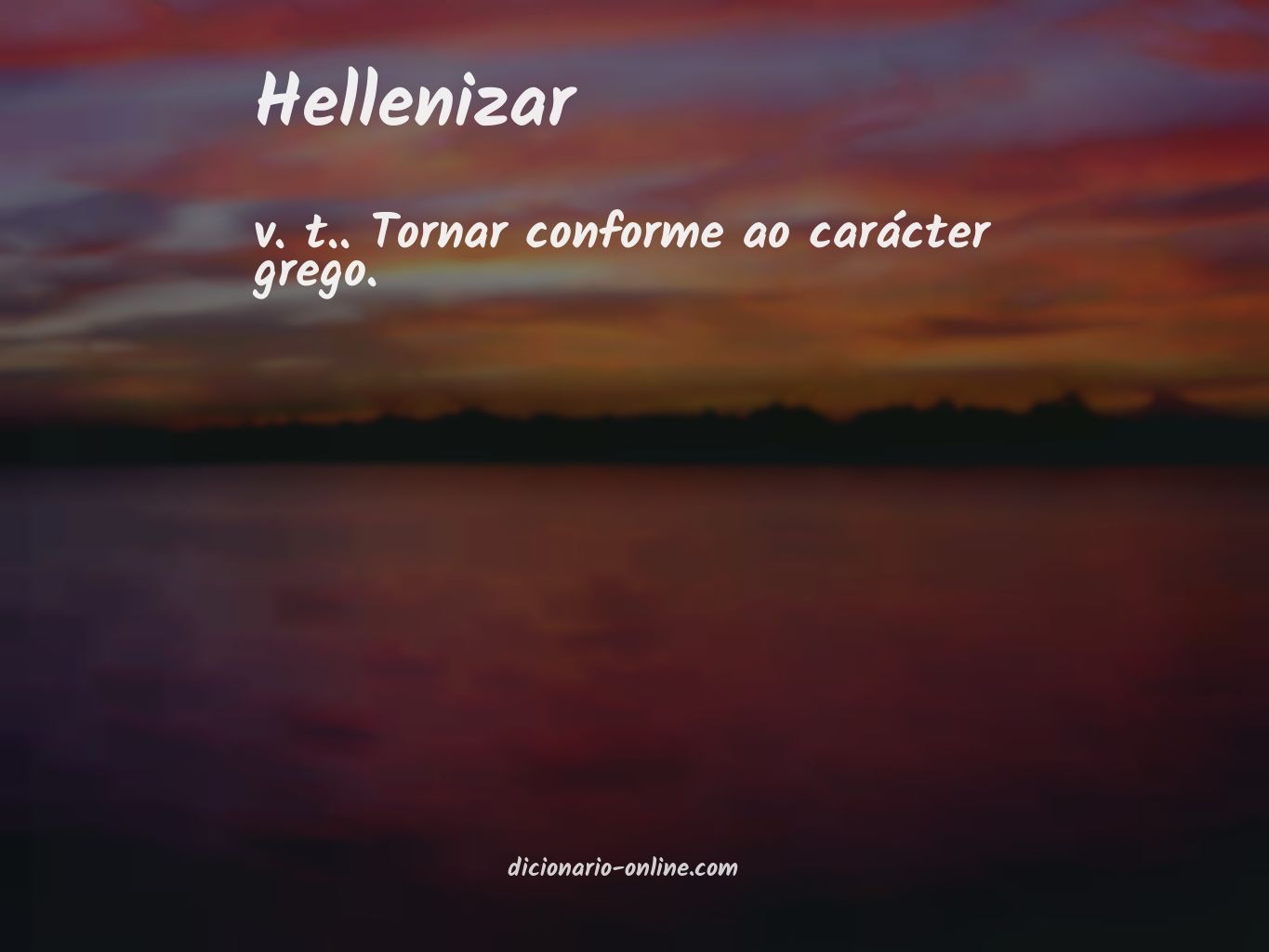 Significado de hellenizar