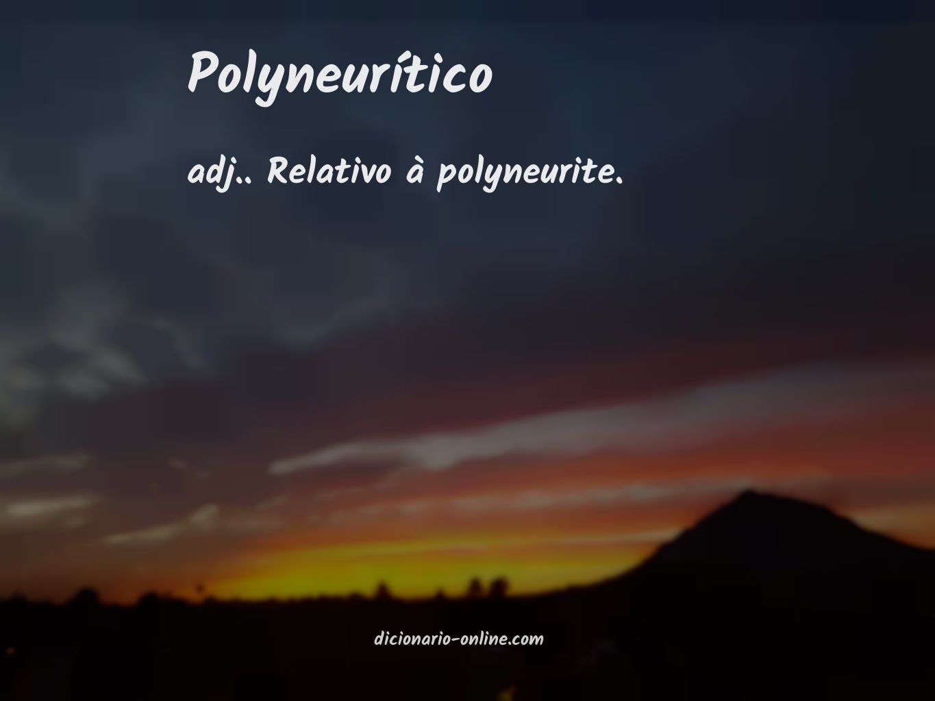 Significado de polyneurítico