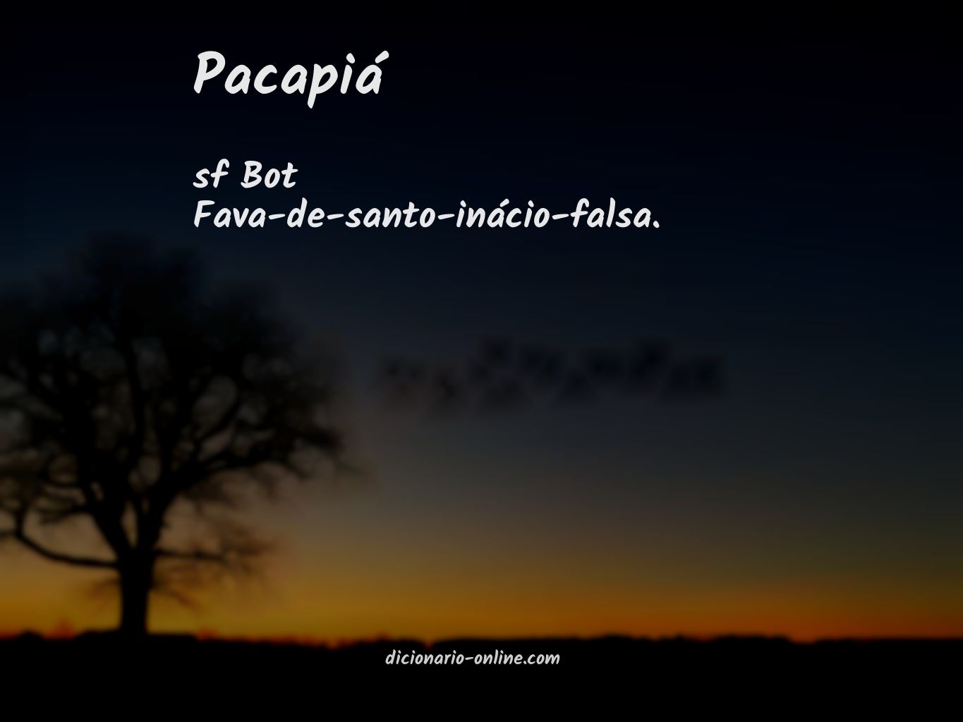 Significado de pacapiá