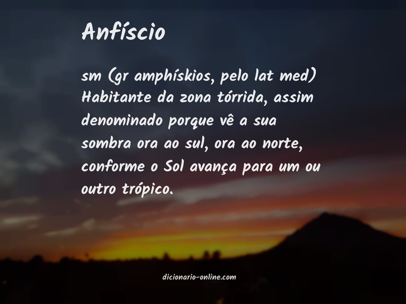 Significado de anfíscio