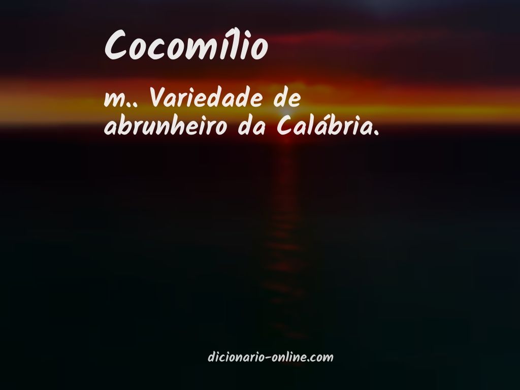 Significado de cocomílio