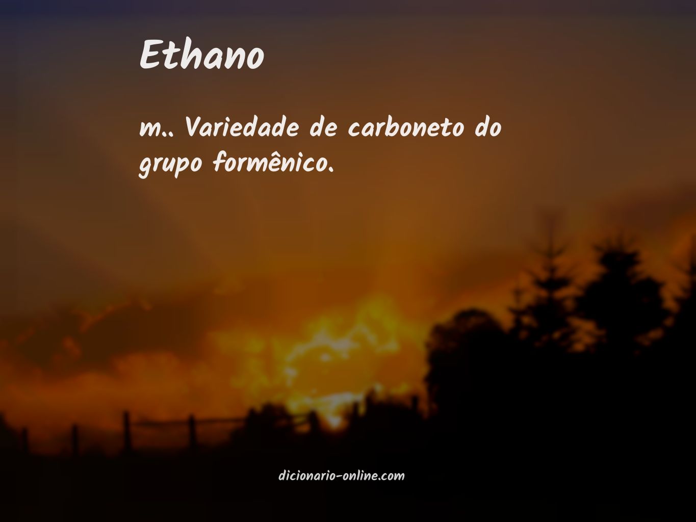 Significado de ethano