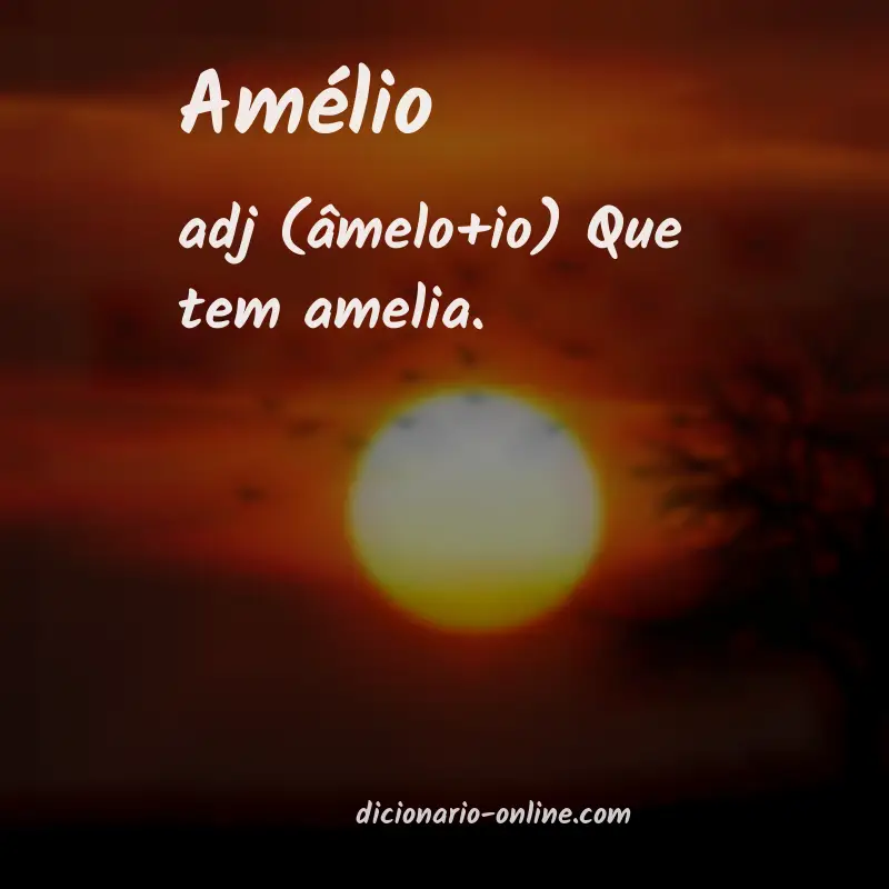 Significado de amélio
