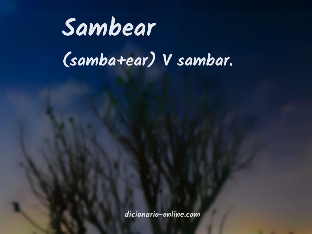 Significado de sambear