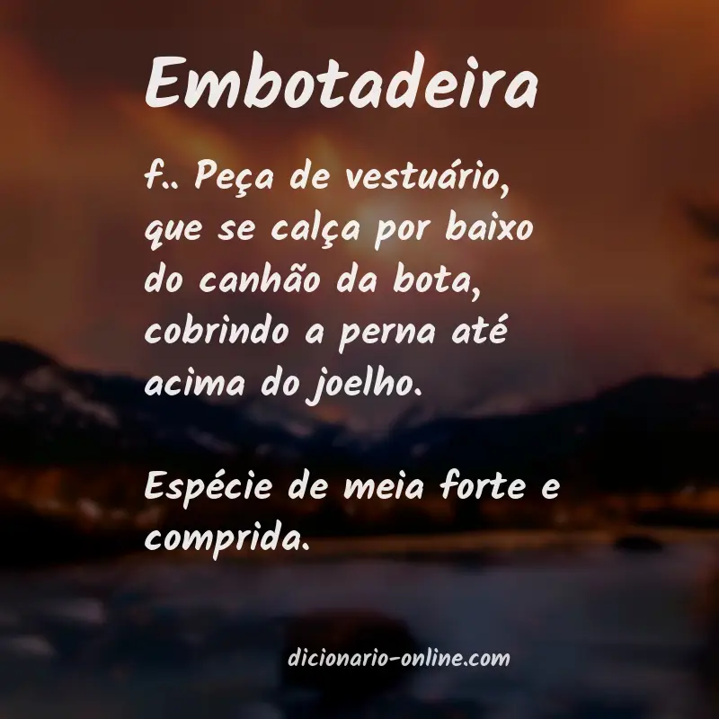 Significado de embotadeira