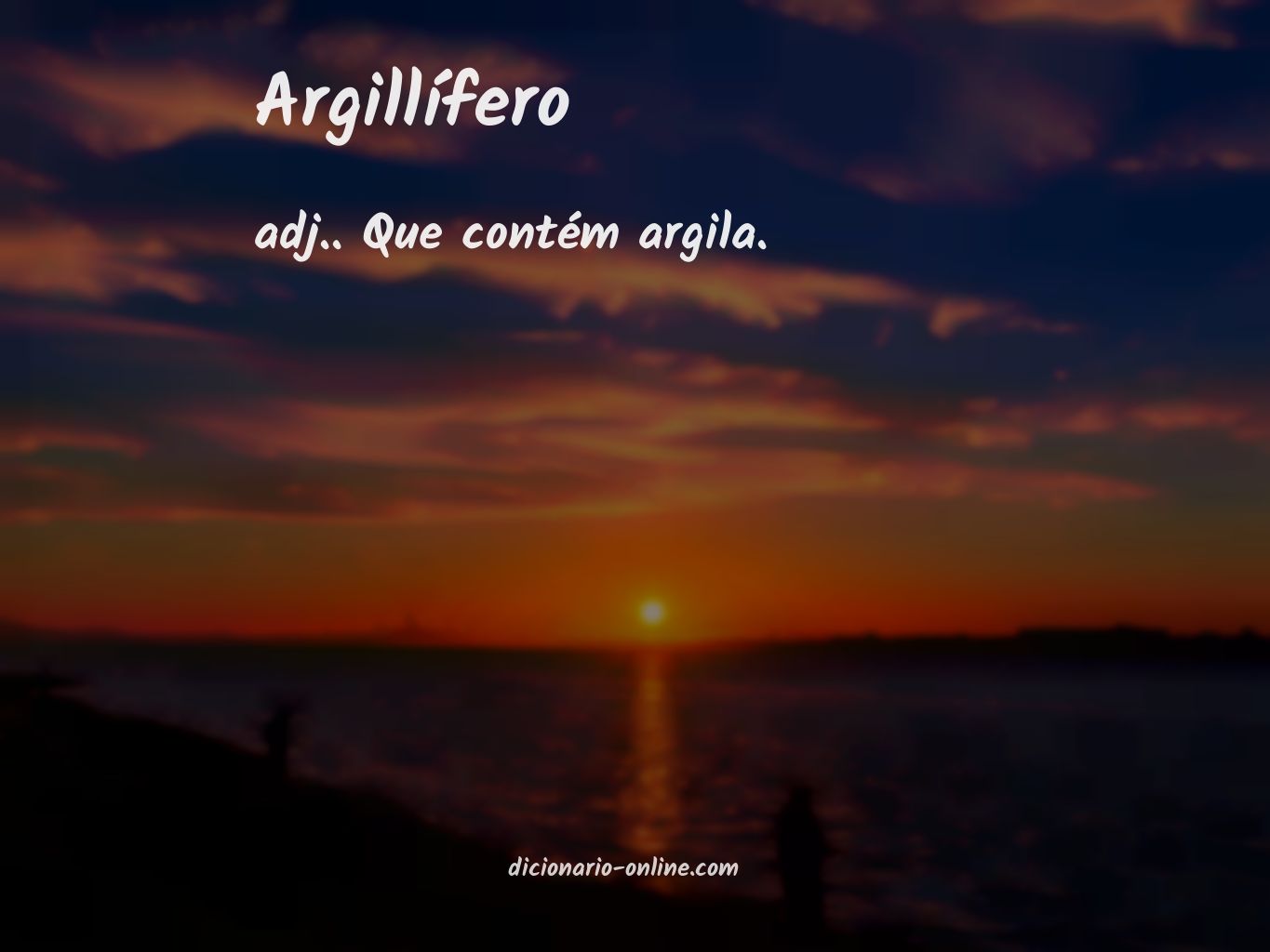 Significado de argillífero