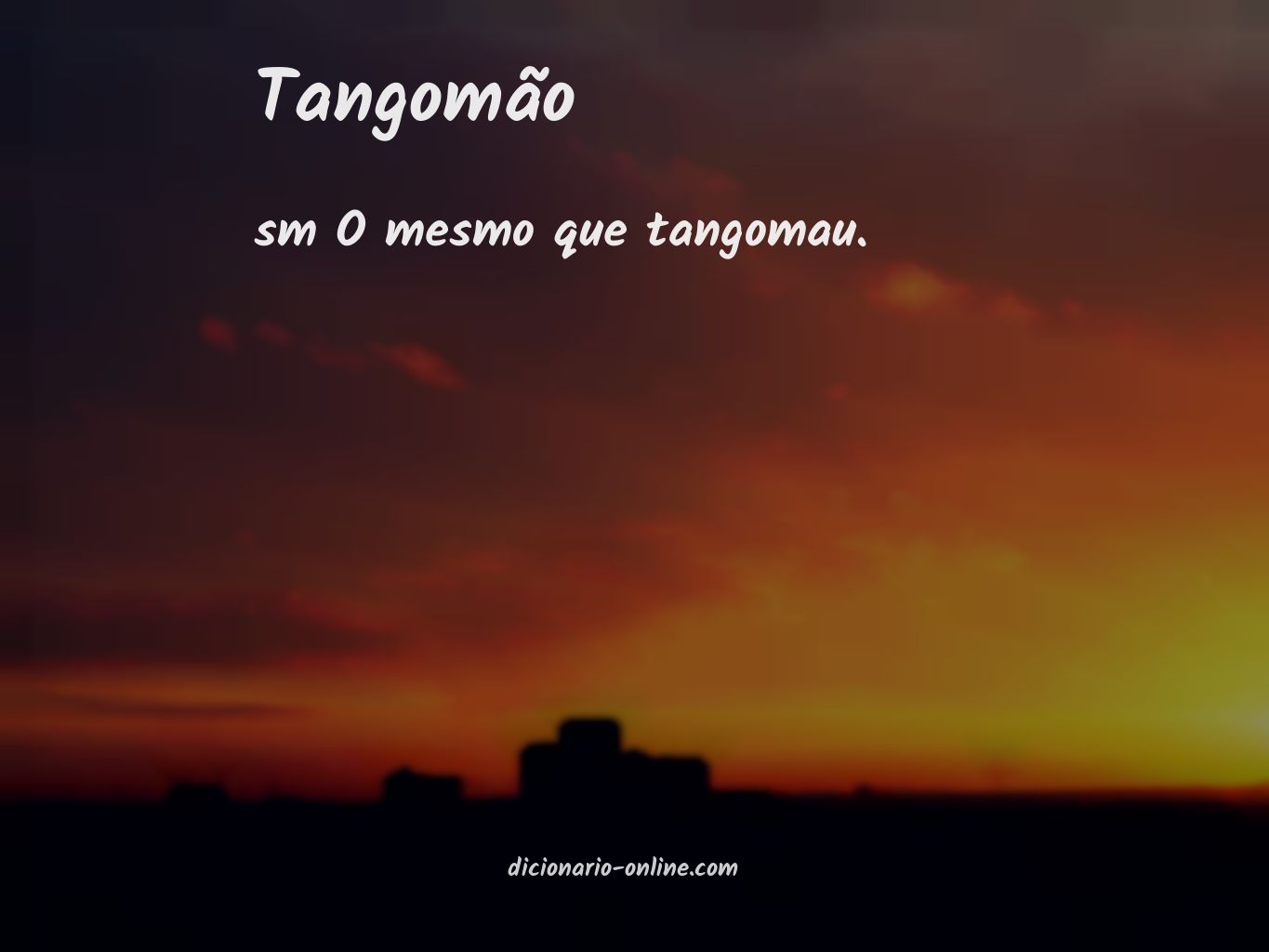 Significado de tangomão