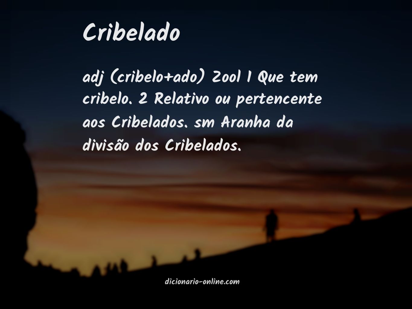 Significado de cribelado