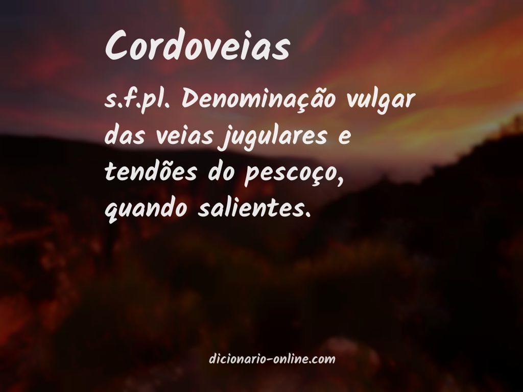 Significado de cordoveias