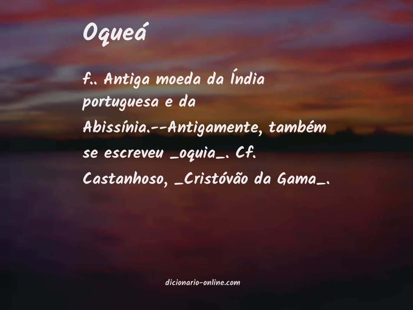 Significado de oqueá