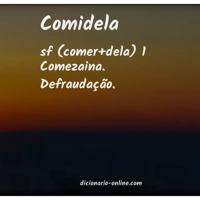 Significado de comidela