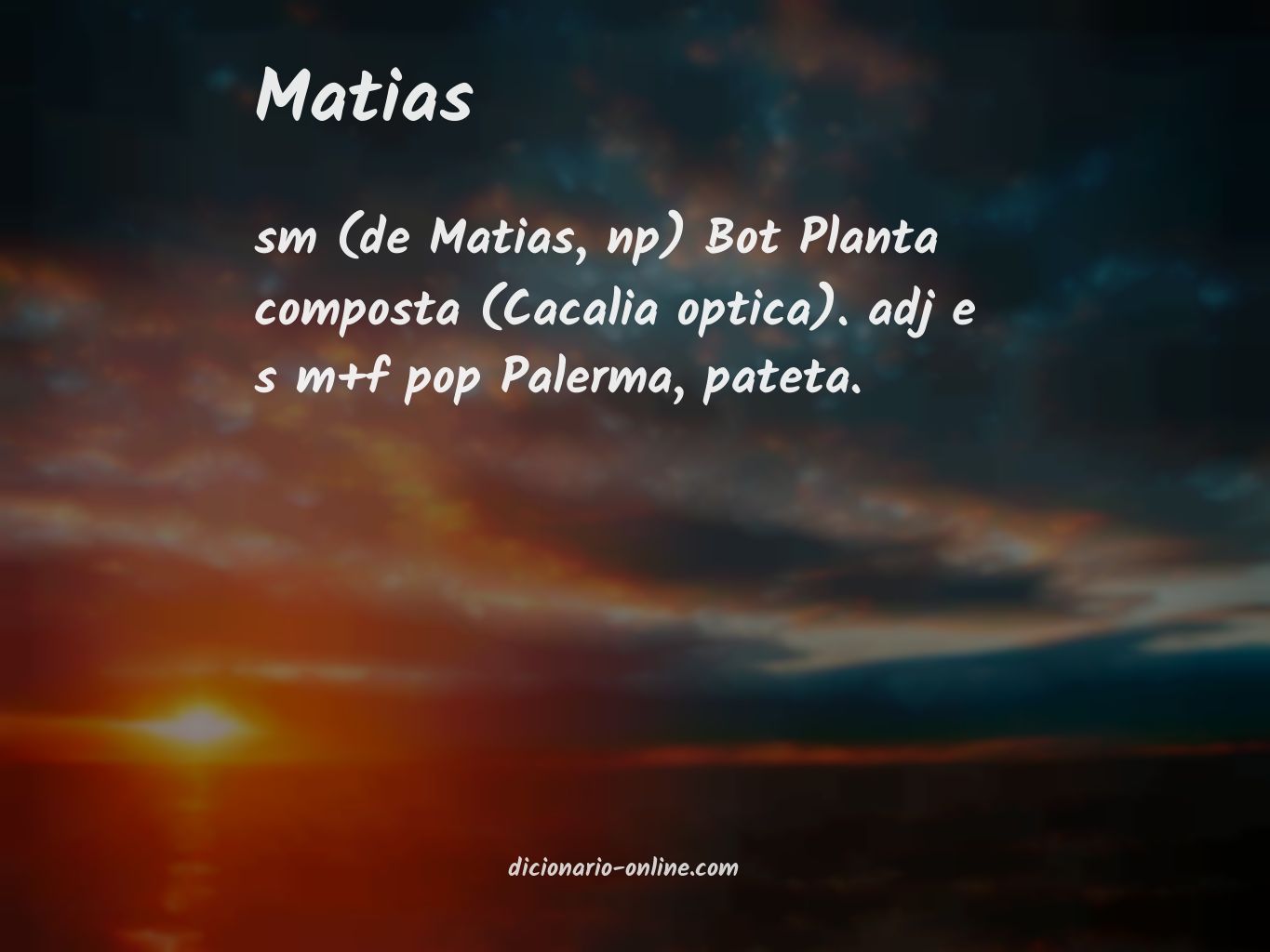 Significado de matias