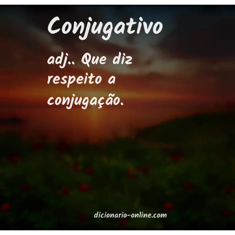 Significado de conjugativo