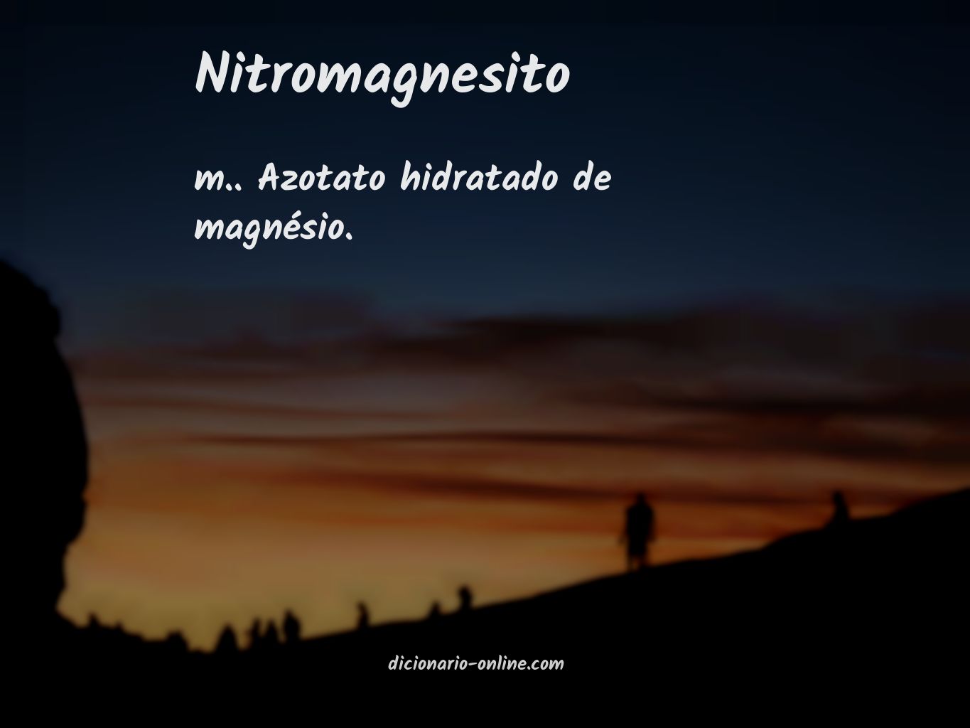 Significado de nitromagnesito