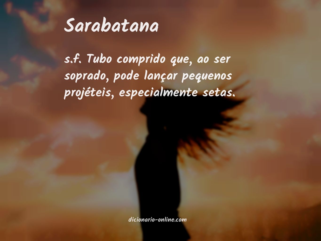 Significado de sarabatana