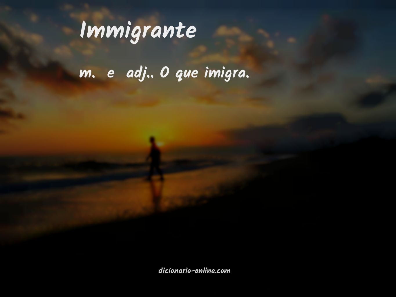 Significado de immigrante