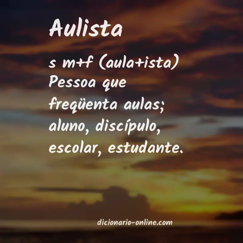 Significado de aulista