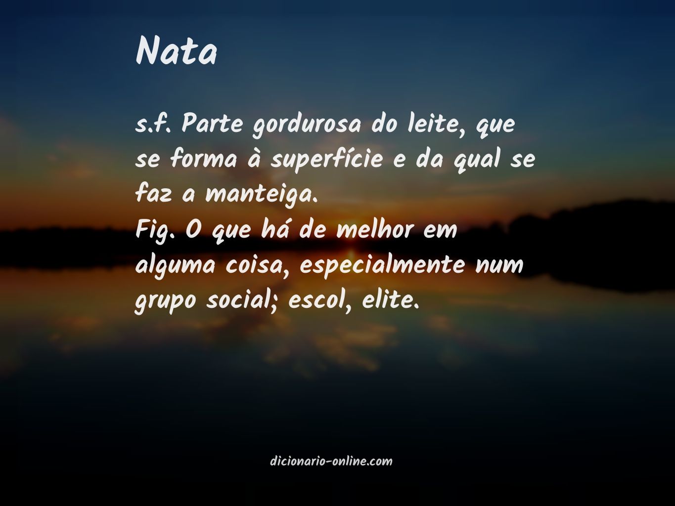 Significado de nata