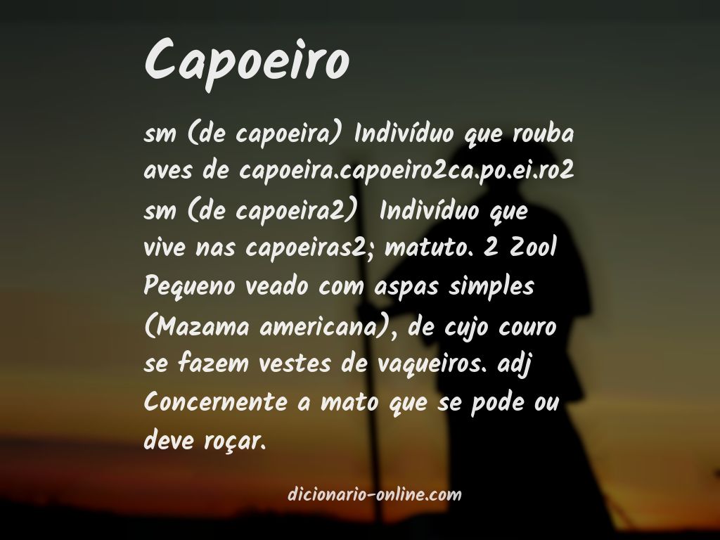 Significado de capoeiro