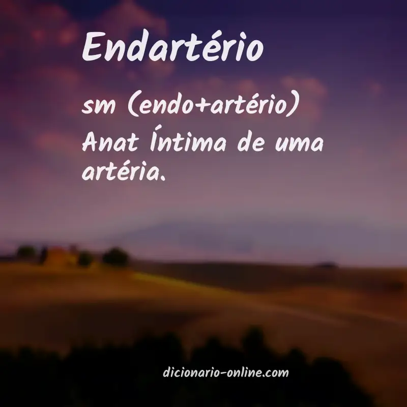 Significado de endartério