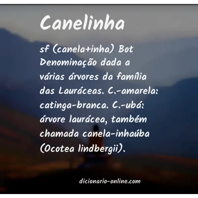 Significado de canelinha